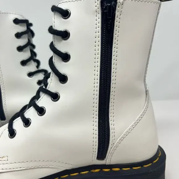 Dr Martens Women's Boots Size 9 Jadon AW004 Polished Smooth Leather - Picture 8 of 14